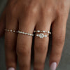 Wholesale S925 Sterling Silver Geometric Diamond Embedded Luxury Ring For Women With Electroplating