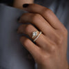 Wholesale S925 Sterling Silver Geometric Diamond Embedded Luxury Ring For Women With Electroplating