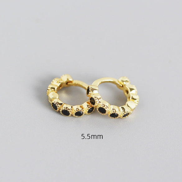 Wholesale S925 Sterling Silver Geometric Diamond Encrusted Stacked Ear Bone Ear Buckle Earrings With Electroplating For Trendy Women
