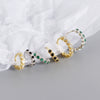 Wholesale S925 Sterling Silver Geometric Diamond Encrusted Stacked Ear Bone Ear Buckle Earrings With Electroplating For Trendy Women