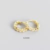 Wholesale S925 Sterling Silver Geometric Diamond Encrusted Stacked Ear Bone Ear Buckle Earrings With Electroplating For Trendy Women