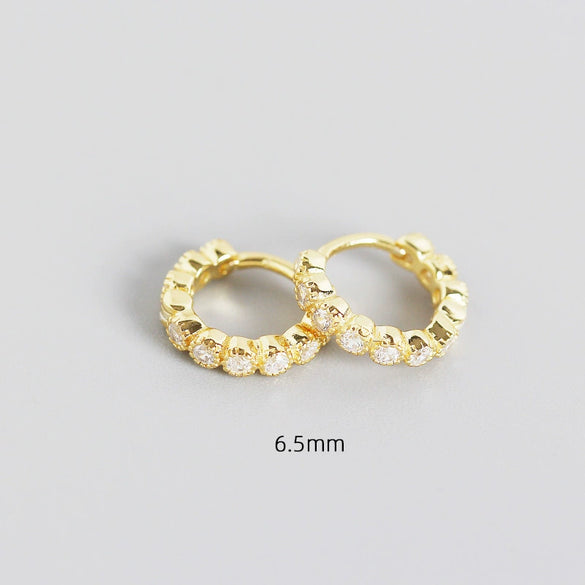 Wholesale S925 Sterling Silver Geometric Diamond Encrusted Stacked Ear Bone Ear Buckle Earrings With Electroplating For Trendy Women