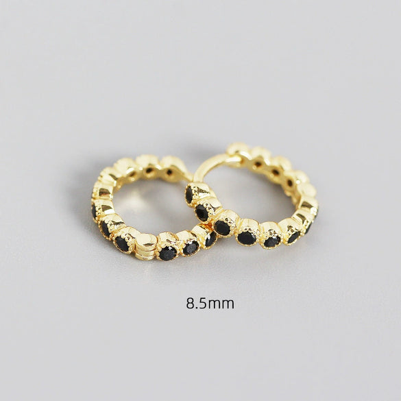 Wholesale S925 Sterling Silver Geometric Diamond Encrusted Stacked Ear Bone Ear Buckle Earrings With Electroplating For Trendy Women