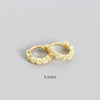 Wholesale S925 Sterling Silver Geometric Diamond Encrusted Stacked Ear Bone Ear Buckle Earrings With Electroplating For Trendy Women