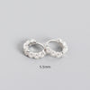 Wholesale S925 Sterling Silver Geometric Diamond Encrusted Stacked Ear Bone Ear Buckle Earrings With Electroplating For Trendy Women