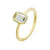 Wholesale S925 Sterling Silver Geometric Diamond Zircon Ring For Women