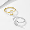 Wholesale S925 Sterling Silver Geometric Diamond Zircon Ring For Women