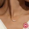Wholesale S925 Sterling Silver Geometric Diamondencrusted Highgrade Zircon Clavicle Chain With O Chain And Electroplating Treatment