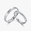 Wholesale S925 Sterling Silver Geometric Diamondencrusted Wire Drawing Opening Ring For Women