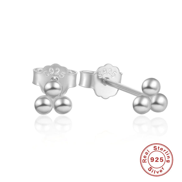 Wholesale S925 Sterling Silver Geometric Double Ring Buckle Diamond Earrings For Women With Electroplating