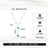 Wholesale S925 Sterling Silver Geometric Drop Shape Pendant Necklace For Women Electroplated
