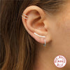 Wholesale S925 Sterling Silver Geometric Ear Accessories With Real Gold Plating For Women