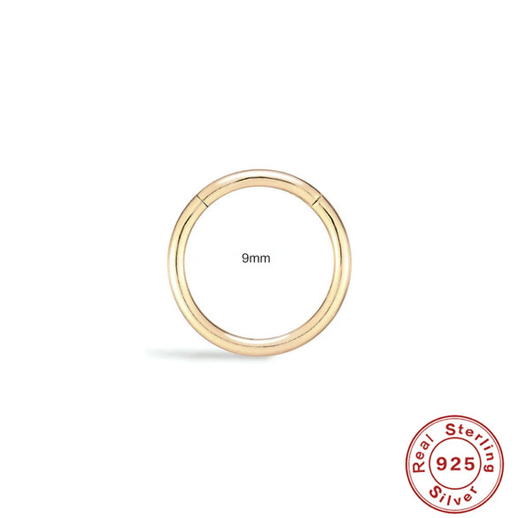Wholesale S925 Sterling Silver Geometric Ear Bone Nail Ear Jewelry With Electroplating For Women Ear Bone Clip Auricle Puncture Nose Ring Nose Puncture
