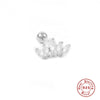Wholesale S925 Sterling Silver Geometric Ear Bone Stud Earrings With Crown Lightning Love Arrow Design And Inlaid Zircon
