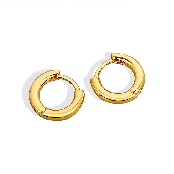 Wholesale S925 Sterling Silver Geometric Ear Buckle Earrings For Women With Electroplating Design