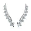 Wholesale S925 Sterling Silver Geometric Ear Clip Earrings With Electroplating