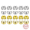 Wholesale S925 Sterling Silver Geometric Ear Plugs With Butterfly Design And Electroplating Process For Women
