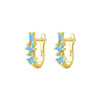 Wholesale S925 Sterling Silver Geometric Ear Ring Ear Buckle Fashion Simple Niche High End Diamond Earrings For Women