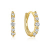 Wholesale S925 Sterling Silver Geometric Ear Ring With Rai Diamond And Micropaved Treatment For Women