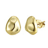 Wholesale S925 Sterling Silver Geometric Ear Studs For Women With Electroplating Design