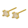 Wholesale S925 Sterling Silver Geometric Earhole Bone Nail Earrings With December Birthstone Electroplated For Men And Women
