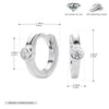 Wholesale S925 Sterling Silver Geometric Earrings Electroplated Simple Style Women's Jewelry