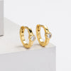 Wholesale S925 Sterling Silver Geometric Earrings Electroplated Simple Style Women's Jewelry