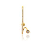 Wholesale S925 Sterling Silver Geometric Earrings With Electroplating Platinum And 18K Gold Internet Celebrity Style