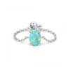 Wholesale S925 Sterling Silver Geometric Eggshaped Light Luxury Opal Ring For Women With Electroplating