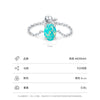 Wholesale S925 Sterling Silver Geometric Eggshaped Light Luxury Opal Ring For Women With Electroplating