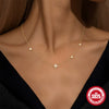 Wholesale S925 Sterling Silver Geometric Eightpointed Star Pendant Clavicle Chain With Electroplating For Women