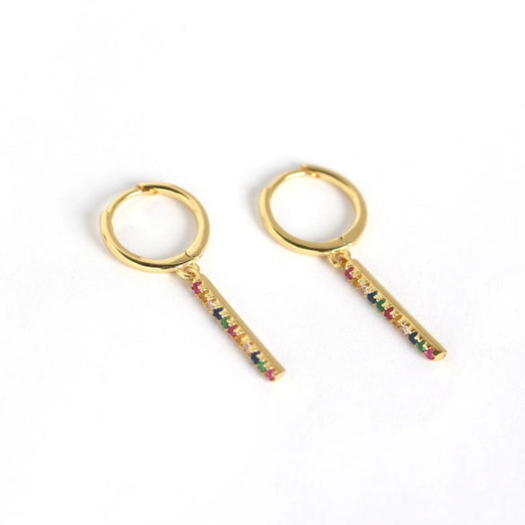 Wholesale S925 Sterling Silver Geometric Electroplated Earrings For Female