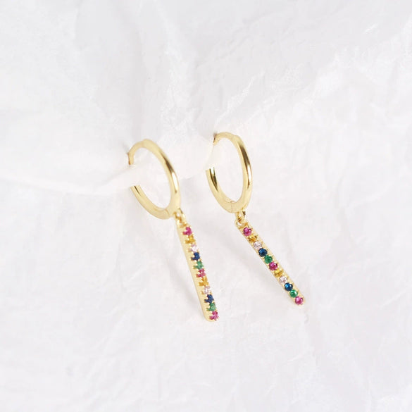 Wholesale S925 Sterling Silver Geometric Electroplated Earrings For Female