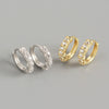 Wholesale S925 Sterling Silver Geometric Elegant Electroplated Ear Ring Ear Buckle All Match Silver Stud For Women