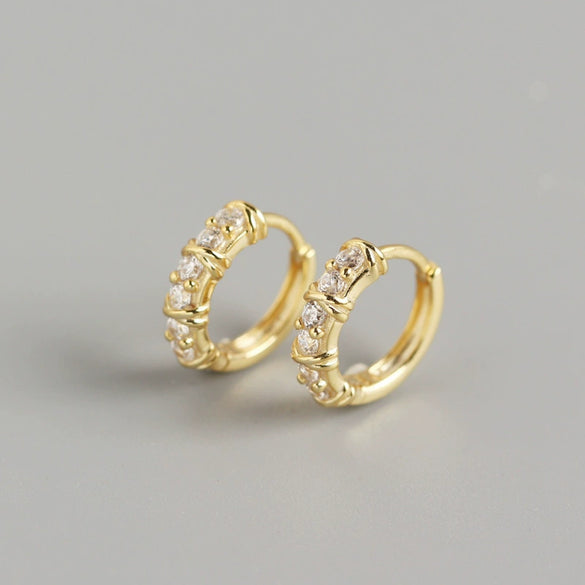Wholesale S925 Sterling Silver Geometric Elegant Electroplated Ear Ring Ear Buckle All Match Silver Stud For Women