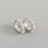 Wholesale S925 Sterling Silver Geometric Elegant Electroplated Ear Ring Ear Buckle All Match Silver Stud For Women