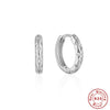 Wholesale S925 Sterling Silver Geometric Embedded Zircon Octagonal Star Combination Electroplated Women's Earrings