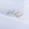 Wholesale S925 Sterling Silver Geometric English Letter Earrings For Women Set With Precious Stones