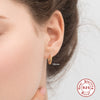 Wholesale S925 Sterling Silver Geometric Fashion Earring Set With Electroplating For Women