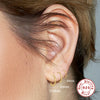 Wholesale S925 Sterling Silver Geometric Fashion Earring Set With Electroplating For Women