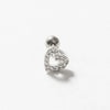 Wholesale S925 Sterling Silver Geometric Fashion Ins Thread Stud Earrings With Single Diamond And Environmentally Friendly Electroplating For Women