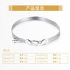 Wholesale S925 Sterling Silver Geometric Flat Snake Bone Personality Bracelet