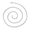 Wholesale S925 Sterling Silver Geometric Fourleaf Clover Pendant Necklace With Plain Chain For Women Electroplated