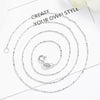 Wholesale S925 Sterling Silver Geometric Fourleaf Clover Pendant Necklace With Plain Chain For Women Electroplated