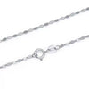 Wholesale S925 Sterling Silver Geometric Fourleaf Clover Pendant Necklace With Plain Chain For Women Electroplated