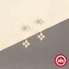 Wholesale S925 Sterling Silver Geometric Fourleaf Petal Cz Adjustable Jacket Ear Studs With Butterfly Diamond Tassel Earrings For Women
