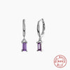 Wholesale S925 Sterling Silver Geometric French Bread Earrings Fashionable And Creative With Diamondencrusted Zircon