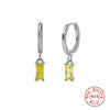 Wholesale S925 Sterling Silver Geometric French Bread Earrings Fashionable And Creative With Diamondencrusted Zircon
