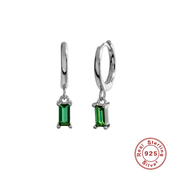 Wholesale S925 Sterling Silver Geometric French Bread Earrings Fashionable And Creative With Diamondencrusted Zircon