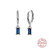 Wholesale S925 Sterling Silver Geometric French Bread Earrings Fashionable And Creative With Diamondencrusted Zircon